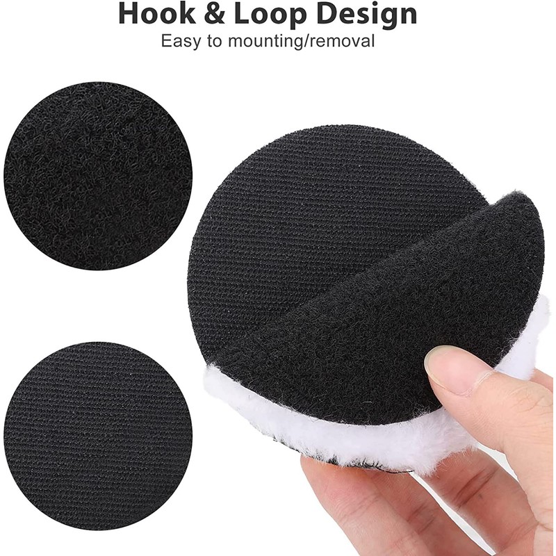 Geliking 7 Pcs Wool Polishing Buffing Pad, 3 Inch Polishing