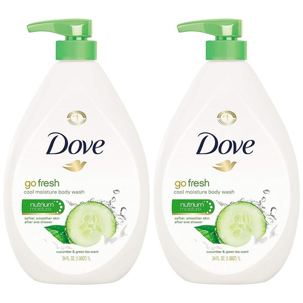 Dove Go Fresh Cool Moisture Body Wash, Cucumber and Green