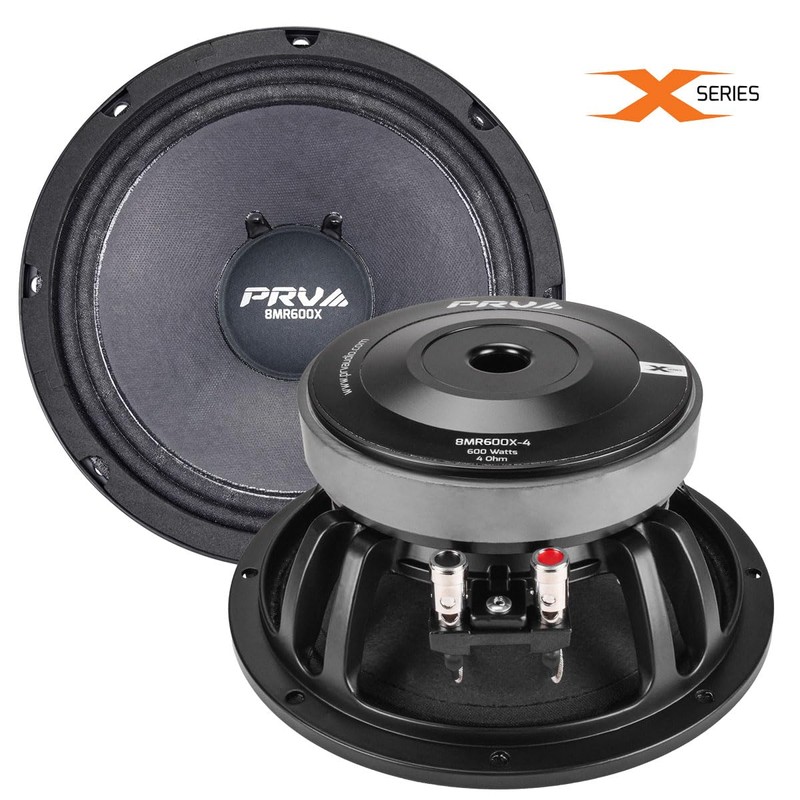 PRV AUDIO 8 Inch Midrange Speaker 8MR600X-4, 600 Watts 4