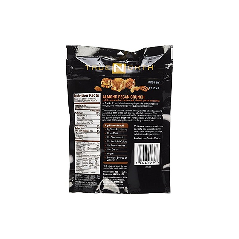TrueNorth Nut Clusters, Almond Pecan Crunch, 5 Ounce