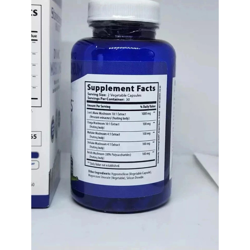 Stonehenge Health Dynamic Mushrooms 60 Veggie Capsules New