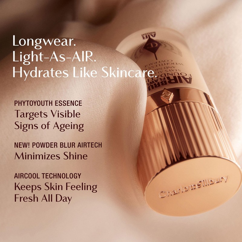 Charlotte Tilbury Airbrush Flawless Matte Foundation - Full Coverage Liquid