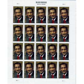 John H. Johnson Full Sheet of 20 Forever Stamps Scott 4624