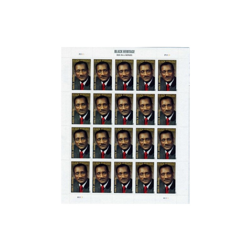 John H. Johnson Full Sheet of 20 Forever Stamps Scott