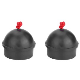 Pool Chalk Holder, Cue Tips Chalk Holder, Rubber 2 Pcs/Set Snooker Chalk Holder, Billiard Cue Chalk Holder, for Billiards Supplies Cue Sports Accessories(Black)