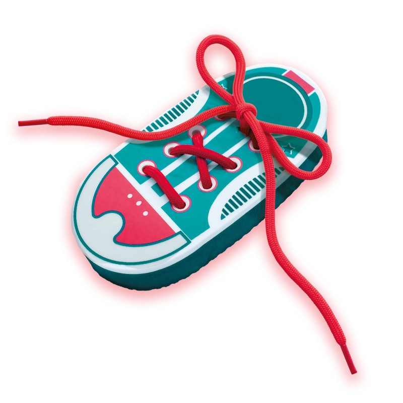 éS 14629 I Learn to Tie Shoes, Multicoloured, One Size