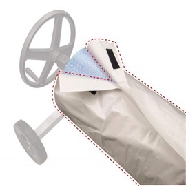 MANGGUO Solar Blanket Cover Sun Shade Waterproof Use of Pool Roller Can Extend the Life of Cover.(Beige, 490x96cm)