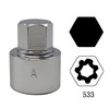JEUCLEL 533 Wheel Locking Nut Key Compatible with VW VAG