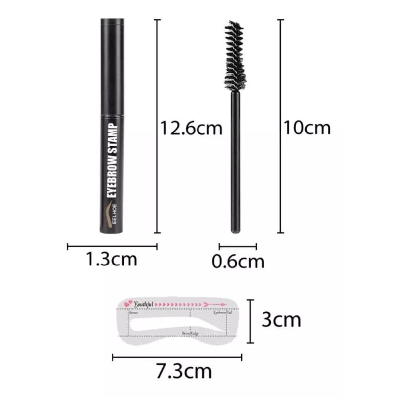 K&H Set Sello Ceja Kit De Modelador Plantillas Maquillaje