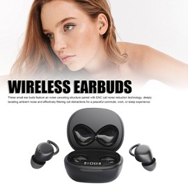 Zopsc Wireless Earbuds Bluetooth Headphones, Noise Cancelling Earbuds with Bluetooth 5.4 Low Latency, for Running Sports Gaming (Black)
