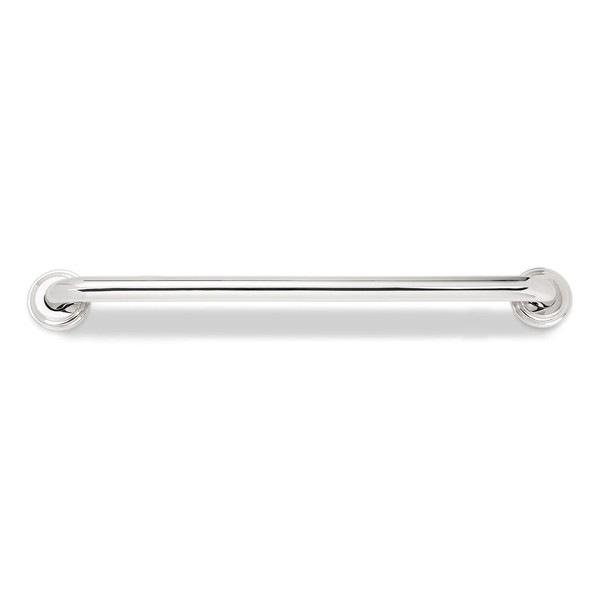 Plumb Pak PP1900PS-DF1 1.25 in. x 12 in. Straight Grab Bar with Cover Flange, 12 inch, Stainless