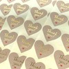 Thank You Seal Gold Letter TY-13 (Brown, 100 Pieces)