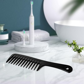 Fgail 4PCS Wide Tooth Comb for Curls, Large Tooth Detangling Comb for Women & Men Wet & Dry Curly Hair(Blue+Pink+Black+White)