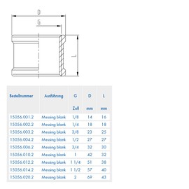 ABA Beul 15056.010.2 Socket 1, Brass