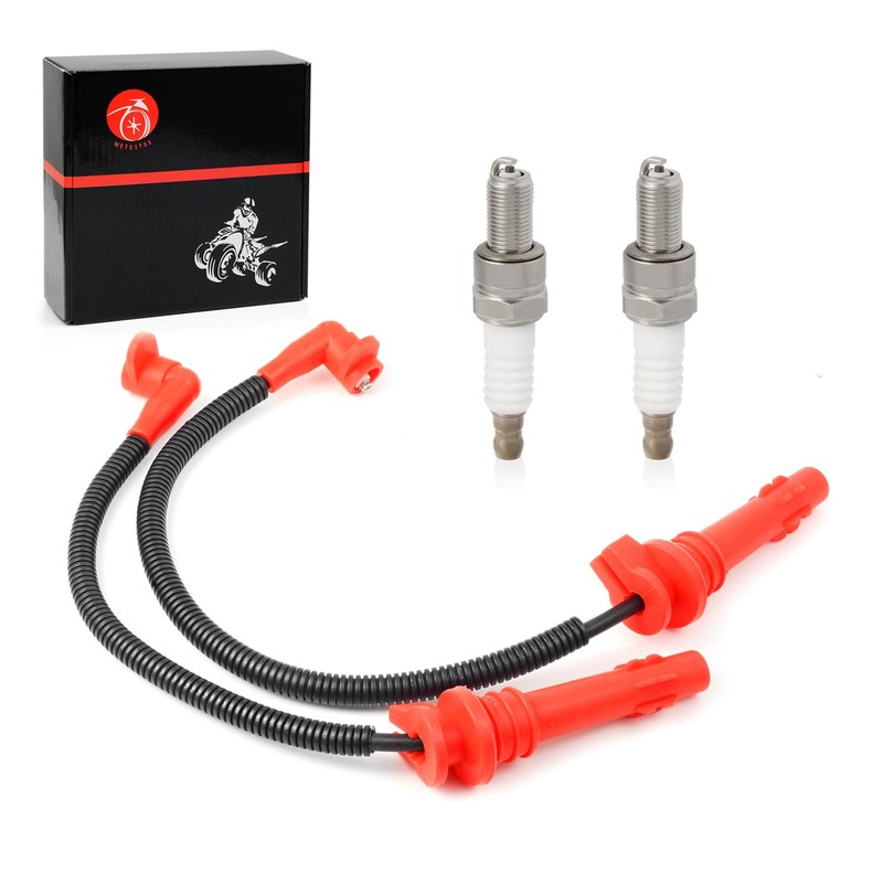 Moto1988 Spark plug & Wire Cap Compatible with Polaris RZR