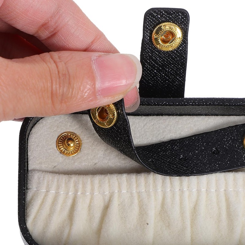 KALLORY Joyero De Viaje Mini Portátil Estuche Para Pendientes y
