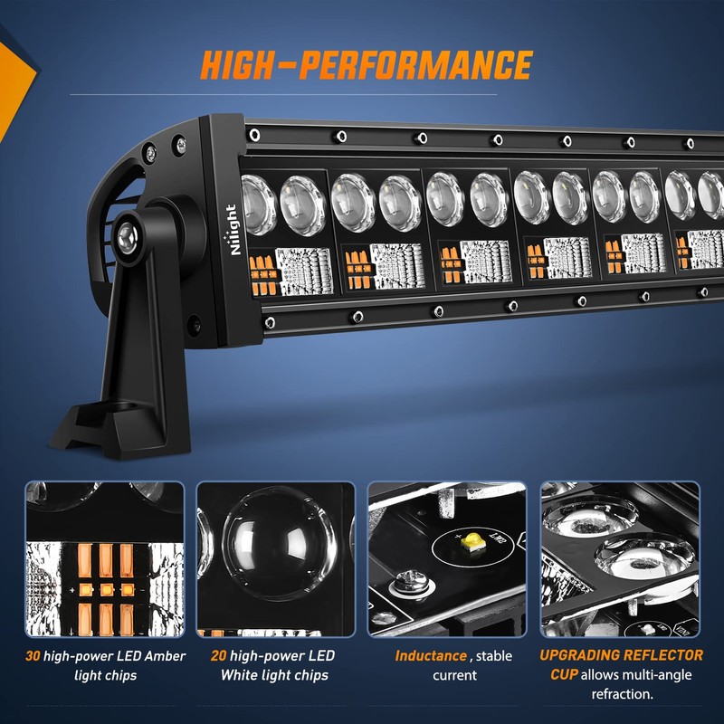 Nilight LED Light Bar 7D 22Inch 150W Spot Flood Combo