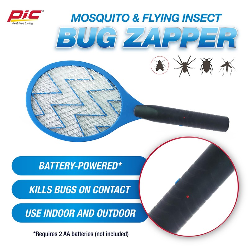 PIC Handheld Mosquito and Flying Insect Bug Zapper