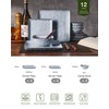 Famiware Dinnerware Sets for 4, Ocean Square 12-Piece Kitchen Plates