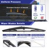 Shopauto Rear Windshield Wiper Arm Blade Assembly Compatible with 2006-2010