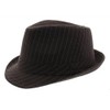 Milani Classic Brown Pinstripe Fedora