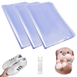 Orssmigs Pack of 100 Transparent Shrink Film Bags 28 x 40 cm PVC Heat Shrink Wrap Film Shrink Bags for Soaps Bath Bombs Bath Bombs Packaging DIY Crafts