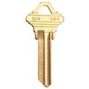 Kaba Ilco Schlage SC4-BR Brass Lock Key - Pack of