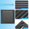 PATIKIL 10"x10" Aluminum Gable Vent, 2Pcs Exterior Wall Outlet Vent