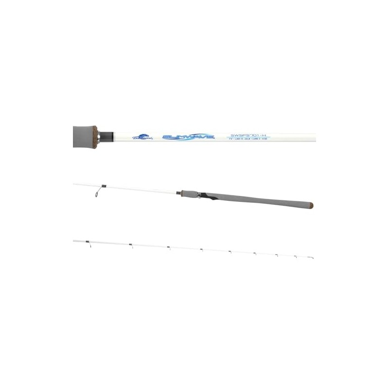 Tsunami Slim Wave White Jigging Spinning 6' 4" Medium Heavy