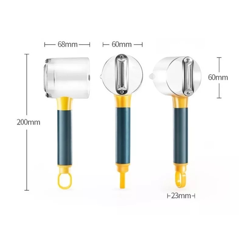 CL Pelador De Acero Inoxidable Con Barril De Plástico