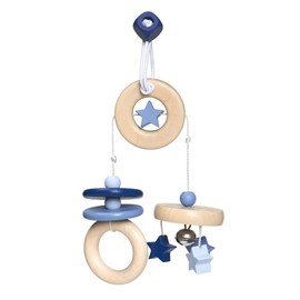 31480 Bellybutton "Flying Star" blue (Mini Mobile) - Selecta Wooden Toys/Selecta Spielzeug
