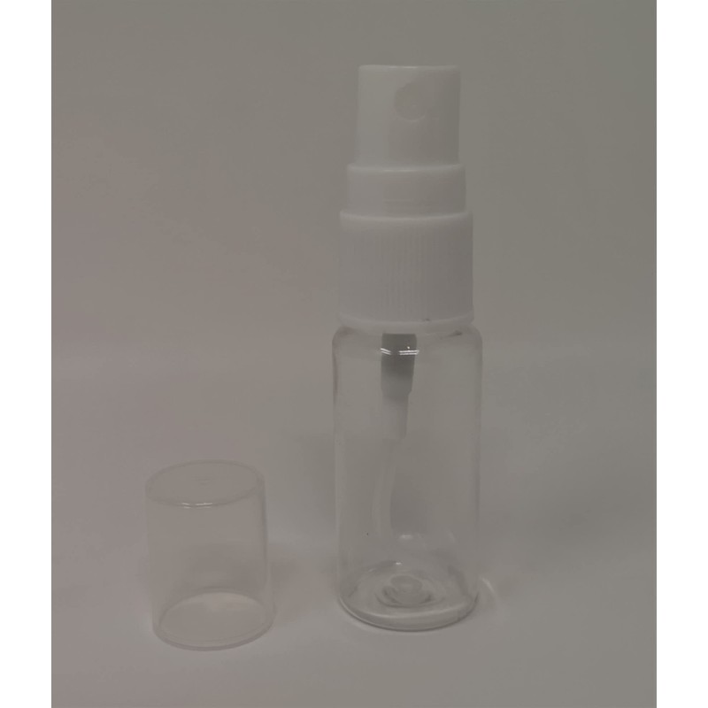 Dezinf Care pack of 10 Transparent Bottles 15ml with Sprayer