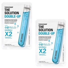 The Face Shop [Double Set] The Solution Double Up Moisture Mask Sheet / [더블구성] 더 솔루션 더블업 수분마스크시트