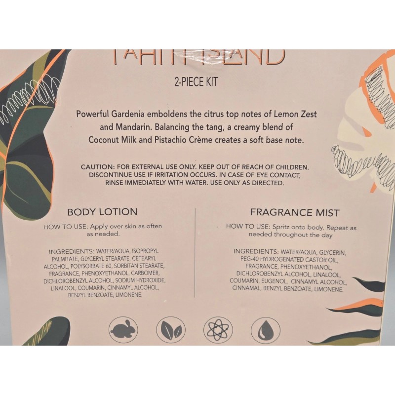 Hatchbeauty Brands LLC Tahiti Island Perfume Fragrance Mist 1.45 Fl.