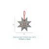 Trimits Christmas Felt Decoration Kits, 12.5 x 13cm, Nordic Snowflake