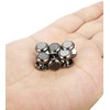 LOYALLOOK 8pcs Mens Carbon Fiber Cufflinks and Shirt Studs Set