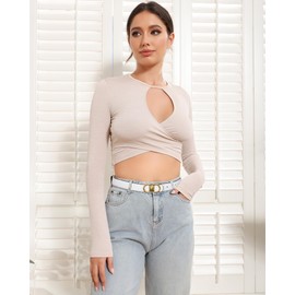 Kajeer Reversible Belts for Women, Women Black Leather Belt with Removable Gold Buckle for Jeans(L, White)