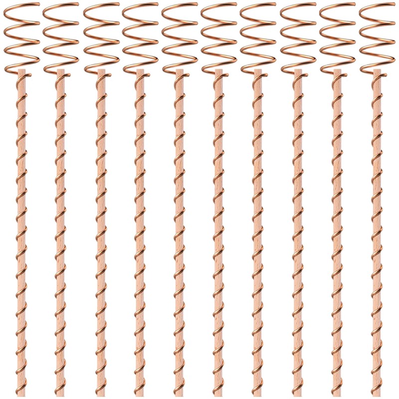 18Pack Electroculture Plant Stakes, 12" Electroculture Copper Gardening Antenna, Copper