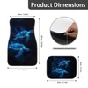 Darisoco Blue Bling Sea Turtle Tie-dye Car Floor Mat Front