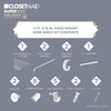 ClosetMaid 5631 SuperSlide Ventilated Shelf Kit with Closet Rod, 4-Foot