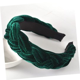 Beavorty Gold Velvet Headband 4pcs Set Fashion Wide Headwrap Cotton Fabric Braid Headband Elegant