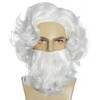 Man Costume Wig Realistic Shaggy Old Man Wig with Detachable