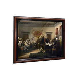Declaration of Independence by John Trumbell, World Famous Wall Art Series, Declaration of independence Framed Print, Office or Living Room Decor, Declaration of Independence decorations, 2450W