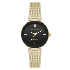Anne Klein Women's Genuine Diamond Dial Mesh Bracelet Watch