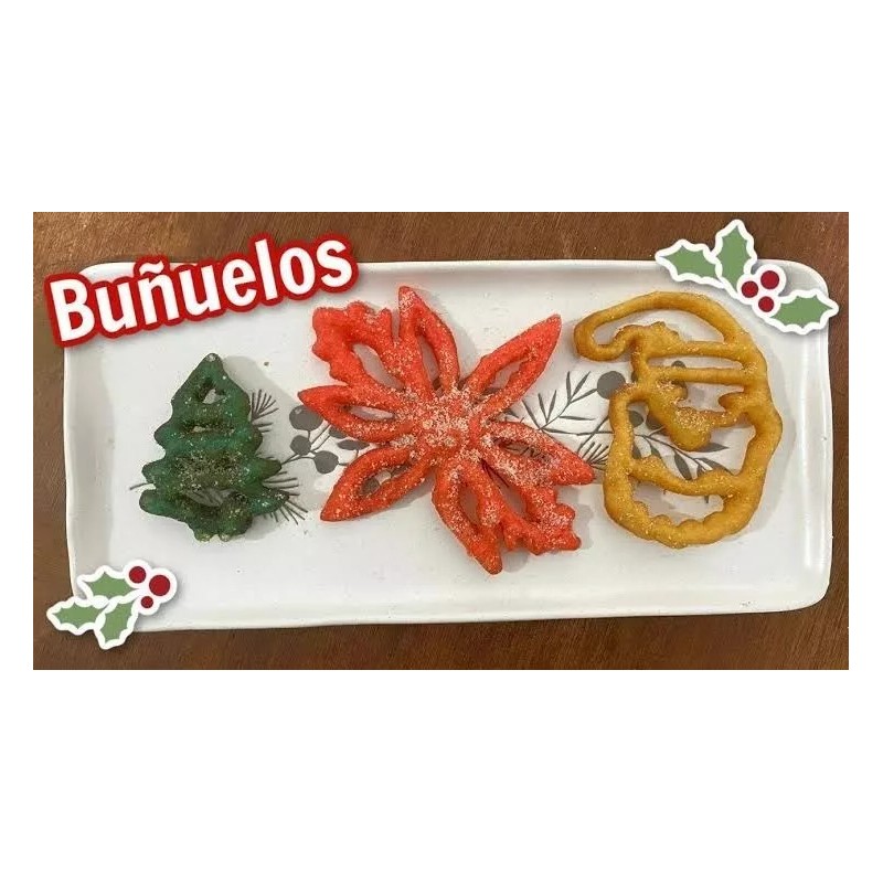 genericos varios Molde Navideño Para Buñuelos De Viento, Gran Variedad