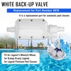 Replacement for E10 White Back-Up Valve Fit for Legend 3-Wheel/4-Wheel,