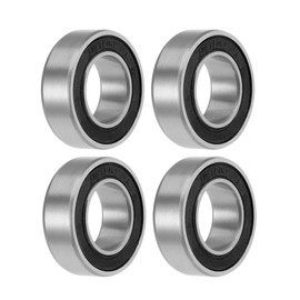 TA-VIGOR 4Pcs 173110-2RS Deep Groove Ball Bearings, Z2 17mm x 31mm x 10mm Double Sealed Industrial Bearings, Chrome Steel P0(ABEC1) Skateboard Bearings for Motor Electrical Instrument Equipment