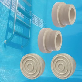 Vellynoox 4PCS Pool Ladder Bumpers for Inground Pool Inside End Plug Caps Fit 1.9" Standard Swimming Pool Ladder Steps Tubing Rubber Foot Cover Protect Swimming Pool Liner