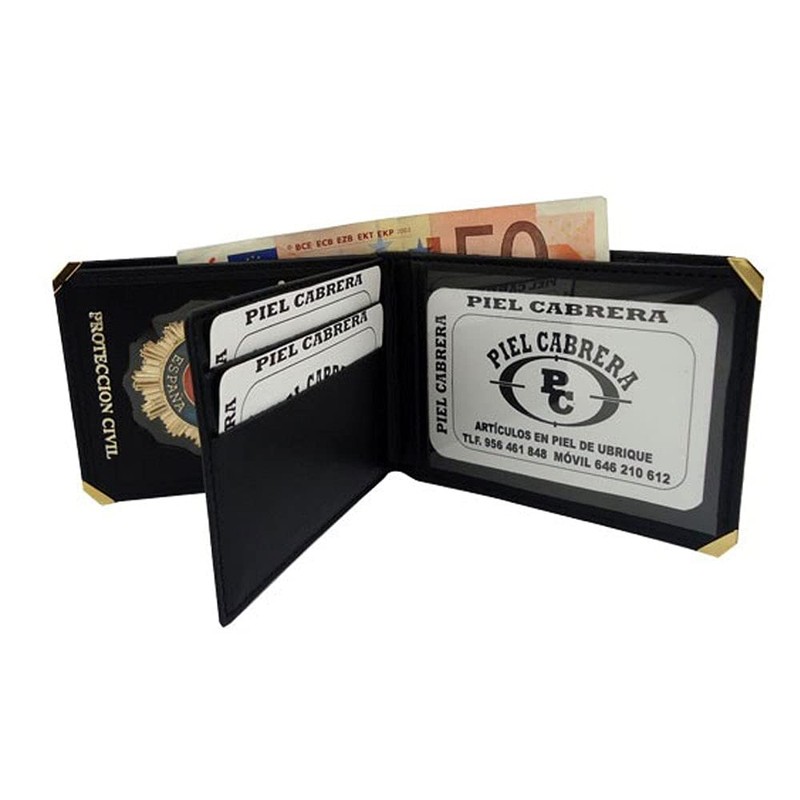 Disaster Protection Badge Wallet Black Classic, black, Classic