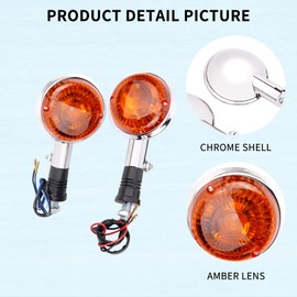 AHL Turn Signal Indicator Light for Yamaha V Star 650 1998-2004/Virago 1000 1984-1985/Virago 1100 1986 1987 1988-1999/Virago 250 1995 1996 1997 1998 1999 2000 2001 2002 2003 2004 2005 2006